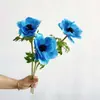 Com Yang Sen Layout de Casamento Simulação Veludo Anêmona Flor de Casa Arranjo de Flores Material Simulação Halo Tingimento Flor de Seda