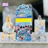 Nueva Insignia Cultural y Creativa Glow-In-The-Dark Caja Sorpresa 75mm Plata Brillante Doble Destello Bolsita Sorpresa Artículos de Anime