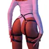 Accesorios de Moda Transfronterizos para Mujer Piernas Sexy Leggings Cinturón Atado de Cuero Cadena en la Cintura Productos para Adultos Divertido