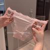 Rosa Cereja Romântico Cetim Macio Renda Recortada Renda Pura Sexy Malha Fina Respirável Roupa Íntima para Mulheres Verão