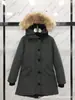 Jaqueta acolchoada Canada Goose transfronteiriça, mesmo estilo da Rossclair, parka casaco cauda de andorinha feminina 05 2580L