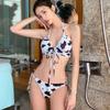 Bikini Coreano Nuevo 2022 Triángulo Aspecto Delgado Retro Conservador Traje de Baño para Mujer