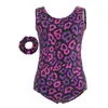 Conjunto de Roupa de Ginástica Infantil Transfronteiriço Estampagem a Quente Alta Elasticidade Secagem Rápida Roupas de Dança Aeróbica Personalização Roupas de Treino para Meninas