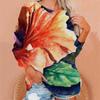 Otoño 2025 Transfronterizo Europeo y Americano Creativo Tema Pintura al Óleo Floral Sudadera de Cuello Redondo Raglán para Mujer Sudadera para Mujer