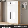 Armário de Armazenamento com Porta Dupla para Apartamentos de Aluguel, Guarda-Roupa Simples de Pendurar, Minimalista Moderno para Casa de Apartamento Pequeno, Quarto
