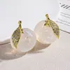 Beleza de Gelo Laranja Grande com Pendente Colgante Artesanal DIY Corrente para Celular Joia de Carro Pingente Brincos Acessórios Pacote de Material