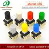 Para leve toque interruptor tampa reset chave tampa A30 com 5.8x 5.8 6x 6x 7.3 cabeça quadrada micro switch cap 6X6