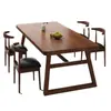Mesa de Comedor para Hogar Apartamento Pequeño Sala de Estar Una Mesa Cuatro Sillas Mesa de Tablero Combinación Catering Comercial Restaurante de Comida Rápida Mesa Rectangular