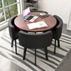 Mesa de Recepção Simples e Combinação de Cadeiras Mesa de Negociação Recepção de Loja Comercial Mesa e Cadeira Mesa Redonda Pequena para Lazer de Escritório