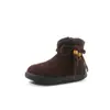 Botas de Algodão Forradas com Lã para Meninas 2025 Inverno Novo Estilo Bebê Menina Quentes Botas Martin Infantis Botas de Couro Versáteis da Moda para Meninas