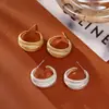 Pendientes Europeos y Americanos de Estilo Transfronterizo, Forma de C, Multicapa, de Alta Gama, Modernos, Exquisitos y Versátiles, Pendientes de Estilo Ins de Nicho Atmosférico