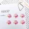 Decoraciones para uñas de arte de uñas temáticas del océano, brillantes, superventas transfronterizas: lindos pendientes de pez de dibujos animados y accesorios para uñas de resina