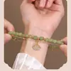 Pulsera de Hoja de Albaricoque de Doble Capa Sansheng Youxing Meet You para Mujer Hecha a Mano Estilo Nuevo 2024 Pulsera de Moda como Regalo para Tu Novia