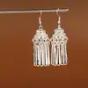 Pendientes de Pavo Real para Minorías Étnicas, Regalos Retro de Plata Miao Estilo Étnico, Accesorios de Pendientes Vintage de Imitación Plata