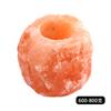 Pedra de sal rosa Castiçal natural rocha laranja romântico aniversário feriado atmosfera ins sala estar quarto vela copo