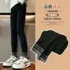 Pantalones de forro polar para niñas Estilo extranjero Engrosados Mono para niños Para usar por fuera Bebé niña Artefacto cálido para el Festival de Medio Otoño y el Invierno