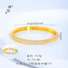 Pulseira com Fivela Meio Cheia de Diamantes Ouro Brilhante 24K Estilo Igual da Loja Puzuo Gold, Pulseira Reta Brilhante de Mosquitinho, Luxo Acessível e Sensação de Alto Padrão para Mulheres