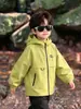 2185 Jaqueta com Capuz para Meninos Primavera e Outono 2026 Nova Moda Jaqueta de Outono para Bebê Casaco de Outono Infantil