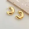 Pendientes sin orejas de estilo europeo y americano con diseño transfronterizo, sencillos, en forma de C, brillantes y abiertos, a la moda, coloridos y sin orejas para mujer.