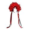 Novo Vintage Transfronteiriço Cos Fivela de Cabeça de Flor Acessórios de Cabelo de Flor Artificial Halloween Baile Festa Carnaval Faixa de Cabeça com Tira