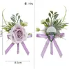 Flor de muñeca para dama de honor Grupo de hermanas Mori Ramo para el novio Ramillete para el padrino Set completo Solapa Boda Bienvenida Novia Guirnalda Flor de muñeca