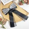 Laço arco com diamante lindo grampo de cabelo clipe de mola doce fita fita bonito estilo gótico doce legal todos - combinar acessórios para o cabelo