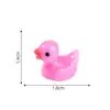 Figurita de patito amarillo, adorno para terrario de musgo, diorama en miniatura, accesorio decorativo creativo, artesanía de resina