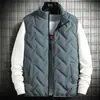 Colete masculino transfronteiriço outono e inverno jaqueta acolchoada de algodão moda coreana colete masculino solto inverno bonito casaco colete acolchoado atacado