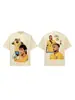 Verão 2026 Novo Neymar Americano High Street Camiseta Algodão Puro Peso Pesado Floco de Neve Casual Tendência Masculina Manga Curta
