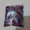 Lentejuelas de estrella de cinco puntas color bandera americana PVC Decoraciones del Día de la Independencia 15g Arreglo serie bandera americana