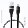 Batería Externa Cable de Carga Rápida para Teléfono Móvil Cable Trenzado Adecuado para Android V8 Tipo-C 20cm Cable de Datos Cabeza de Lobo Portátil