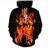Comercio electrónico transfronterizo 2022 Nuevo Sudadera deportiva con capucha de Dragon Ball Rey Mono Saiyajin con impresión digital 3D de cuerpo completo