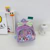 Nova mochila infantil de PU, linda mochila de princesa com desenho animado, bolsa estilosa e moderna para jardim de infância, mochila escolar