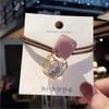 Tiara Dongdaemun da Coreia do Sul com Recortes e Strass Faixa de Cabelo Fresca Feminina Elástico de Cabelo de Cristal Acessório de Cabeça