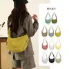 Bolso Cruzado para Mujer, Nuevo Estilo Coreano, Bolso de Hombro con Cremallera de Gran Capacidad, Bolso de Nylon tipo Bollo Versátil Casual para Estudiantes