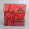 Bolsa Quadrada Pequena com Botão Estilo Chinês Porta-Moedas Bolsa Bolsa Bolsa Pulseira com Cordão Bola de Buda Bolsa para Joias Bolsa para Doces de Casamento