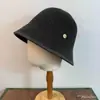 Sombrero de Pescador Tejido Pequeño a la Moda y Sofisticado Estilo Chanel para Mujer, Sombrero de Copa Redonda Otoño e Invierno, Elegante y con Estilo, Sombrero de Pescador Adelgazante
