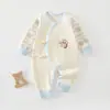 Ropa de Mariposa para Recién Nacidos Algodón Puro Primavera Otoño Cuatro Estaciones Ropa de Monje Mono para Recién Nacidos Body Ropa para Gatear Bebé Niños Niñas
