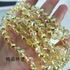 468mm Bracelet Colar de Contas Planas de Cristal de Vidro Galvanizado Materiais DIY Contas Soltas Acessórios para Roupas Contas Espaçadoras Contas