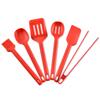Juego de Utensilios de Cocina de Silicona Todo en Uno Todo Incluido Juego de Seis Piezas Espátula para Hornear Juego de Herramientas de Cocina Juego de Cocina