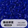 Pacote de Recarga de Miçangas Tie-Dye, 1000 Peças em um Saco, Miçangas Tie-Dye de 2,6mm, Materiais para Quebra-Cabeça DIY, Miçangas Tie-Dye para Venda em Feira, Atacado