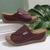 Chinelos Casuais de Solado Grosso Tamanho Grande Transfronteiriço para Mulheres 2025 Novo Estilo Moda Simples Moda Chinelos Boca de Peixe Transfronteiriço