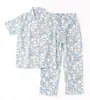Conjunto de Pijama de Gaze de Algodão para Meninos de Manga Longa Outono e Primavera Crianças Meninos Médio e Grande Crianças Algodão Puro Desenho Animado Código Quebrado Grande Promoção