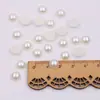 Arroz Blanco Mitad Cara y Mitad Círculo Parche de Perla Artificial Flor Corazón Cuentas Planas Arte de Uñas Perla Accesorios DIY Accesorios para el Cabello Material