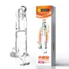 Amor Secreto Pequeno Canhão de Aço Dente de Lobo de Cristal Manga Anel Resistente à Vibração Estendido Travamento Anelar Manga de Sêmen Brinquedo Sexual Masculino Adulto
