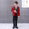 Traje Formal Infantil Colorido com Lantejoulas para Dança e Performance de Piano Conjunto de Roupa de Apresentação para Meninos Dia das Crianças 1º de Junho