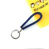 Llavero creativo llavero de cuerda de cuero cordón para llaves colgante de joyería cordón tejido fábrica de cuerda de cuero venta al por mayor