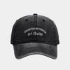 Ins moda callejera letra bordada gorra de béisbol hombres y mujeres Verano estilo coreano pareja combina con todo copa suave con visera hace ver el rostro pequeño