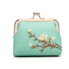 Nova Bolsa Mini Pequena Portátil Yuan Bao Dourado Material PU Bordado Bolsa de Mão Porta-Moedas de Estudante Bolsa para Troco Fonte