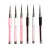 Pluma Especial para Manicura, Pluma de Dibujo Ultra Fina, Pluma Flor con Varilla de Taladro Rosa, Pluma para Pintura Degradada, Pluma de Línea de Gancho Mismo Estilo para Salón de Uñas